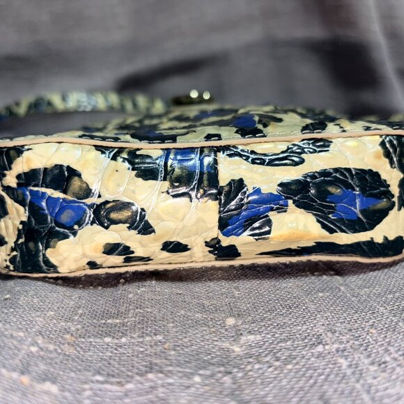 Brahmin “Marley” Blue Leopard Print Crossbody - Picture 7 of 11